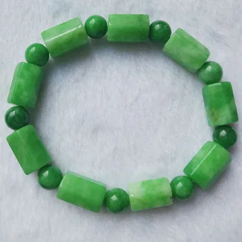 

Fine Jewelry Emerald Hand-Made Jade Charm Bracelets Lucky Amulet Women Men Friendship