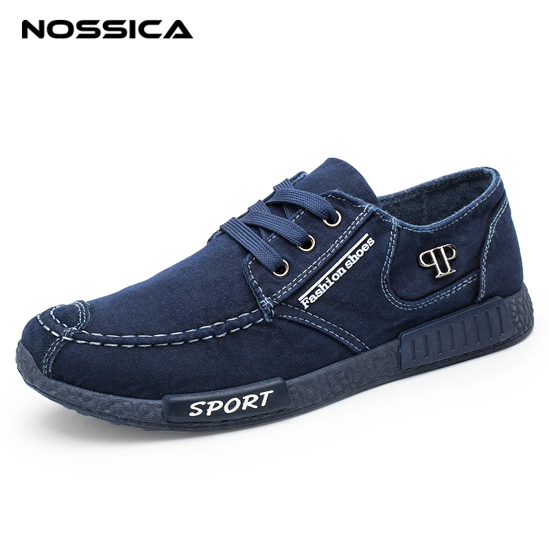 Respirant Sneakers Dentelle Mocassins Mode Blue gray Vulcanisé up Nossica Casual De Nouveau Hommes Chaussures 2018 Style Appartements FvnSzwx6qW