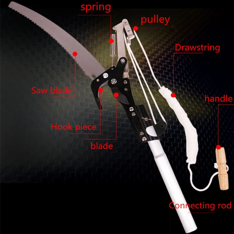 

High Branch with Scissors 4m Extension Scissors Garden Scissors (Imported Black)