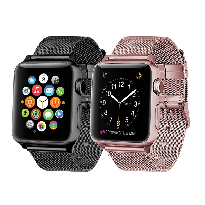

Fine Milanese loop strap for apple watch band 4 42mm 38mm correa stainless steel watchband for iwatch 44mm 40mm 3/2/1 belt