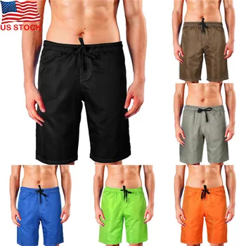 

US Men Summer Joggers Training Casual Sports Gym Casual Beach Shorts Sweatpants