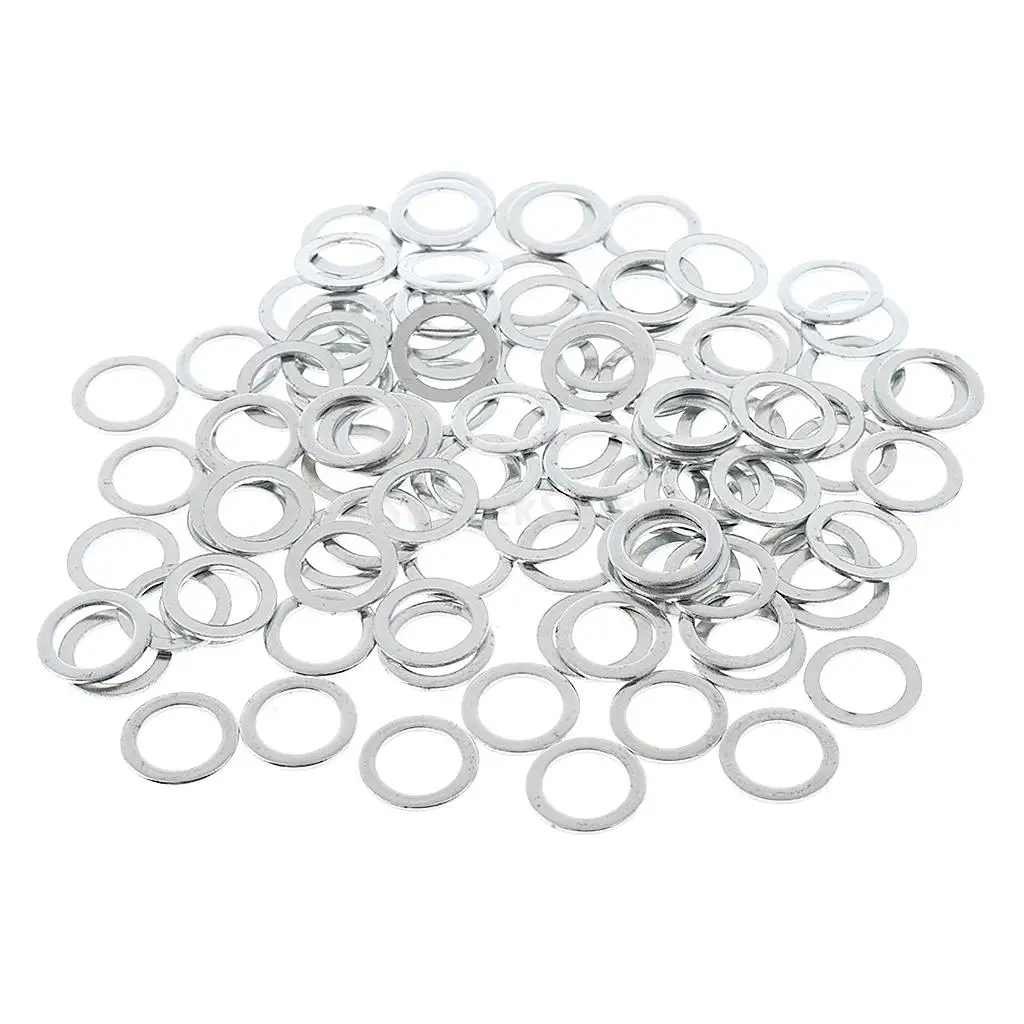 100pcs Skateboard Truck Axle Speed Washers Longboard Bearing Washers Silver