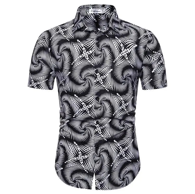 

Mens dress Shirts Casual Blouse Men clothing Slim fit Short sleeve Social Men's Shirts Summer New