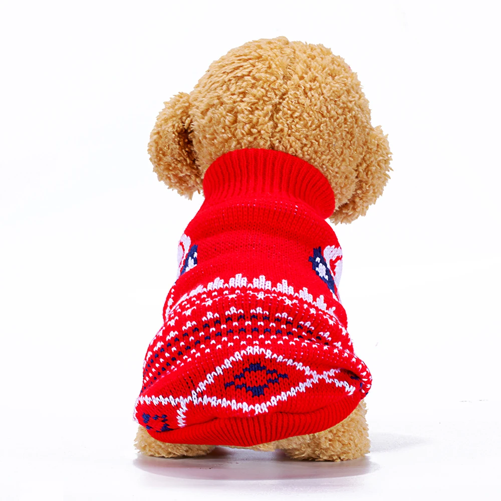Одежда для собак высокий воротник свитера для домашних животных зимние Утепленная одежда Костюмы для небольших средних собак и кошек удобный свитер костюм KL014