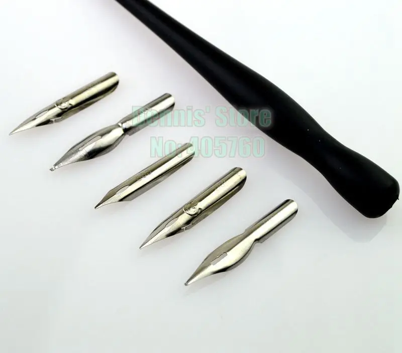 

Wholesale Professional Acrylic 5pcs/Set Nail Art Painting Fountain Pens Kit Nail Liner Drawing Design Tools Free Shipping