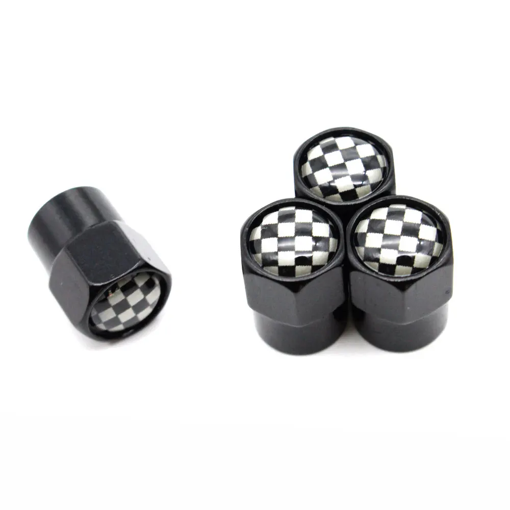 4 Pcs/Set Car Styling Aluminium Alloy/Copper Black With White Car Tire