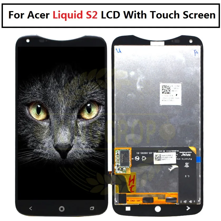 

100% Tested For Acer Liquid S2 LCD Display+Touch Digitizer Screen Assembly Replacement Parts For Acer S2 LCD