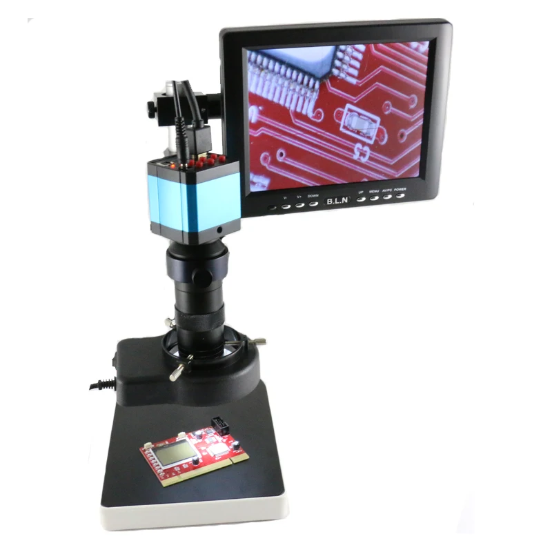 

8X-130X C-MOUNT Lens zoom 14MP HDMI HD USB Digital Industry Video Microscope Camera monitor Led lights phone PCB repair