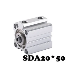 SDA20*50 Standard cylinder thin cylinder SDA Type 20mm Bore 50mm Stroke Compact Thin Pneumatic Air Cylinder SDA20*50 Standard cylinder thin cylinder SDA Type 20mm Bore 50mm Stroke Compact Thin Pneumatic Air Cylinder