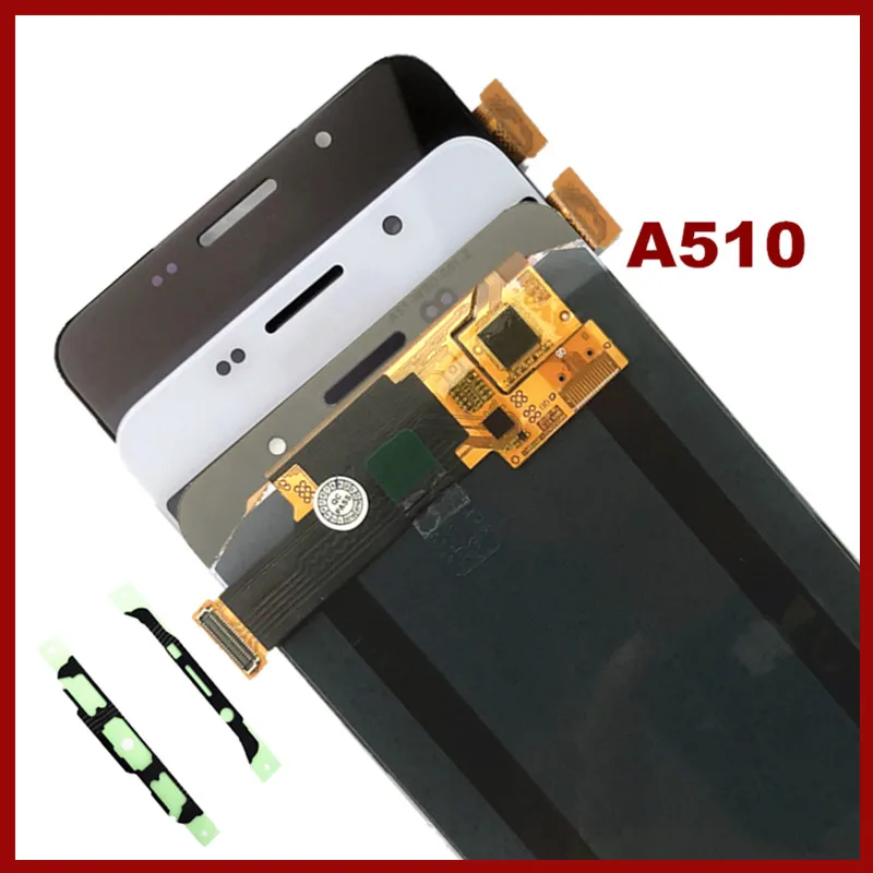 Для Samsung Galaxy A5 2016 A510 A510F A510M AMOLED телефон ЖК-дисплей с кодирующий преобразователь