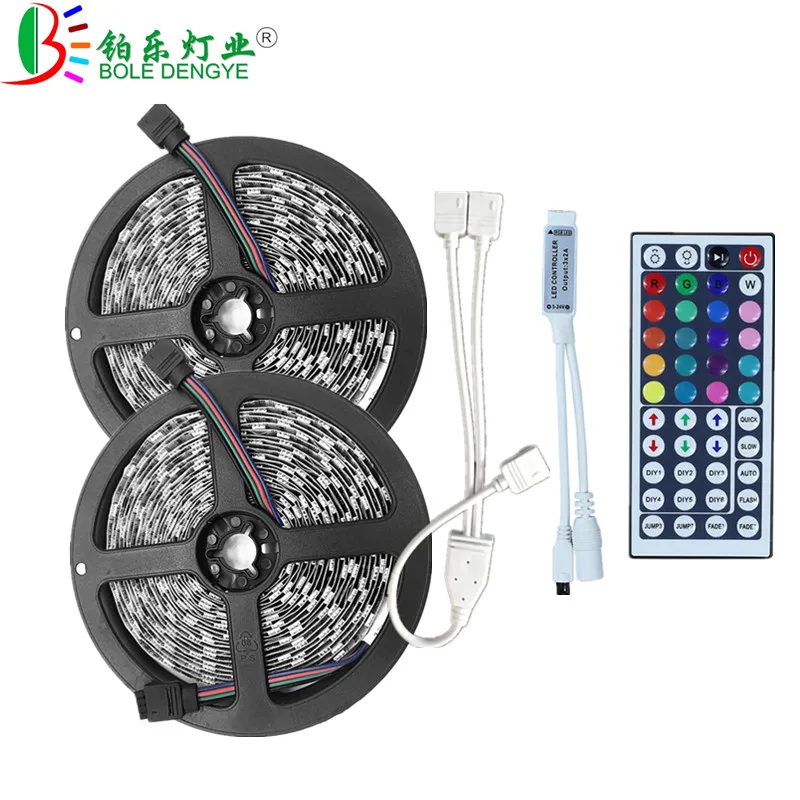 Светодиодная лента 5050 RGB 5 м 10 15 12 В 60 светодиодов/м не является водонепроницаемой