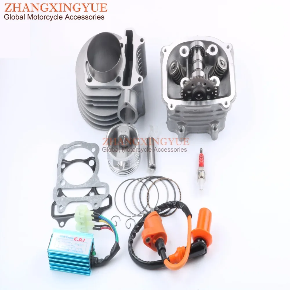 63mm Big Bore Kit & AC CDI A14 Cam for GY6 150cc Upgrade to 200cc 4T
