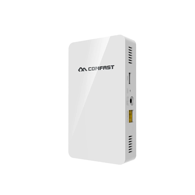

Comfast Gigabit Dual Band in Wall AP for Hotel Embedded with 4*RJ45 Lan Ports Wi-Fi Wireless indoor AP mini switch 48V POE & DC