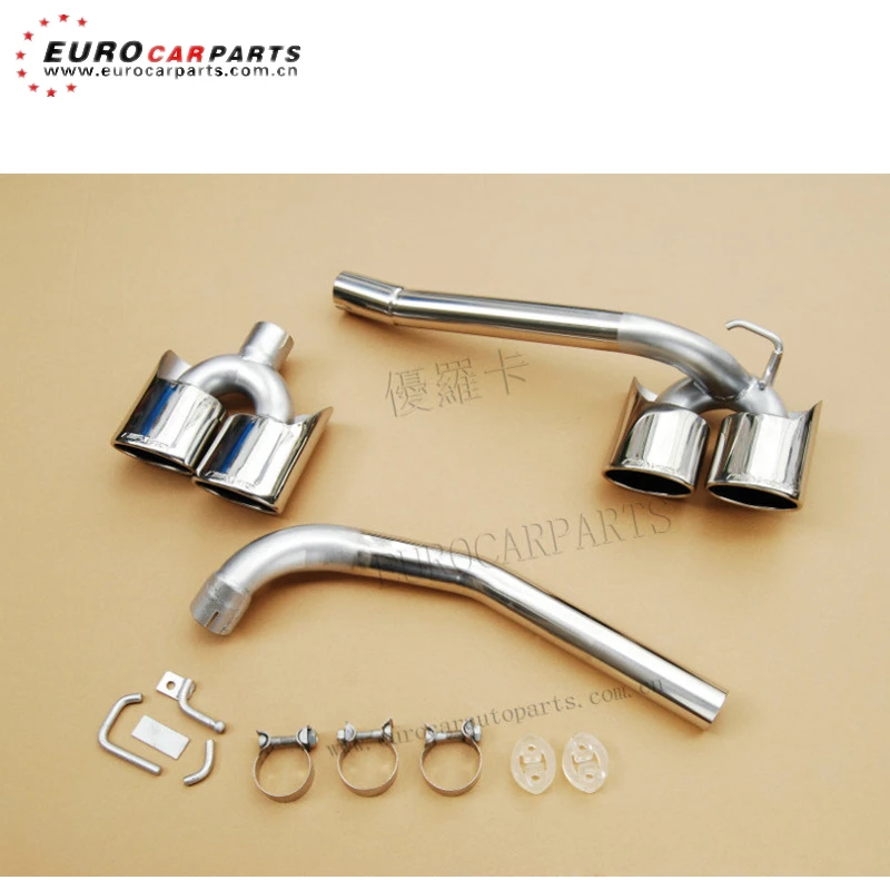 

W204 muffler tips for MB C-Class W204 exhaust system to both sides C63 tips with logo