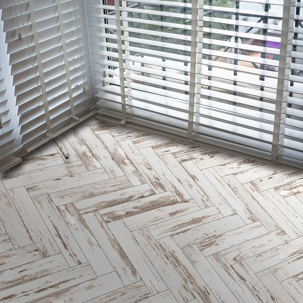 

Simulated Wooden Floor Sticker 3D Waterproof and Slip-proof DIY Self-adhesive Living Room Bedroom Floor Decoration Sticker