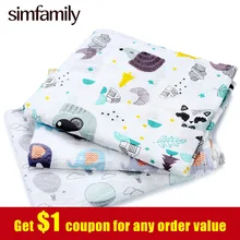 [Simfamily] 1 предмет, муслин, хлопок, пеленки для новорожденных, мягкие, детские, deken, марлевые одеяла для младенцев, накидка, спальный мешок, пеленка, Манта, cobertor