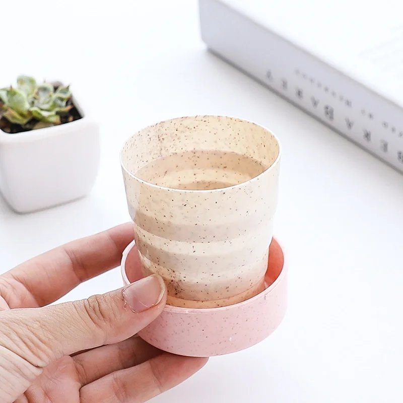 

1pc Multi-purpose Cup for Tea Coffee Beverage Creative Portable Cup Durable Plastic Cup Travel Tool Retractable Good Quality Cup