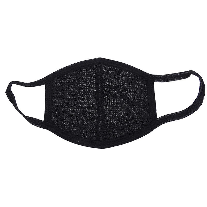 Unisex black cotton anti-dust mask motorcycle outdoor windproof warm mask