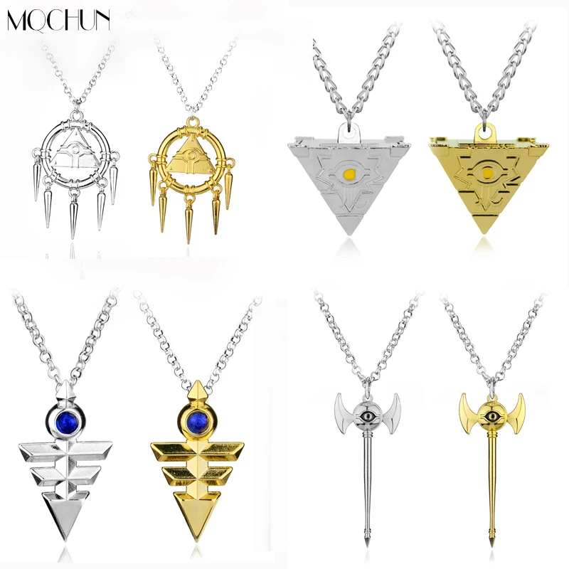 

3D Yu-Gi-Oh Necklace Millenium Pendant Jewelry Anime Yugioh Toy Yu Gi Oh Cosplay Pyramid Egyptian Eye Of Horus Necklace
