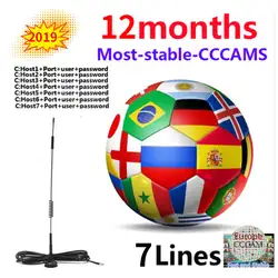 HD Cccams 1 год Cccams для Испании европа италия Польша Португалия с 7/8/10 линий Cccam для рецепторов Спутниковое V8 ТВ приемники