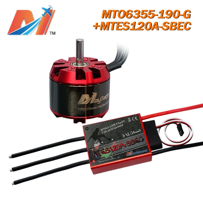 

Maytech 6355 190KV without hall sensor motor and 120A 12S ESC