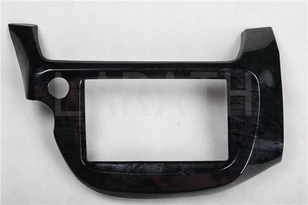 Для Honda Fit Jazz 2007-2012 углеродное волокно/Черное Красное дерево навигационный экран индикатор крышка отделка Авто покрытие автомобильные аксессуары