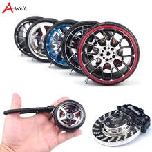 high quality hellaflush Aluminum alloy wheel Brake disc Turbo key chain Leather car tire key Ring car-styling nos llavero moto