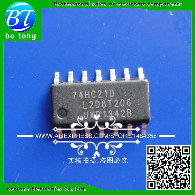 

50pcs/lot Logic chips SN74HC21DR 74HC21D 74HC21 SOP14 new original