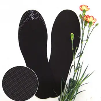 

1 Pair Insoles Unisex Healthy Bamboo Charcoal Deodorant Cushion Foot Inserts Comfortable Shoe Pads Insoles Black 2019