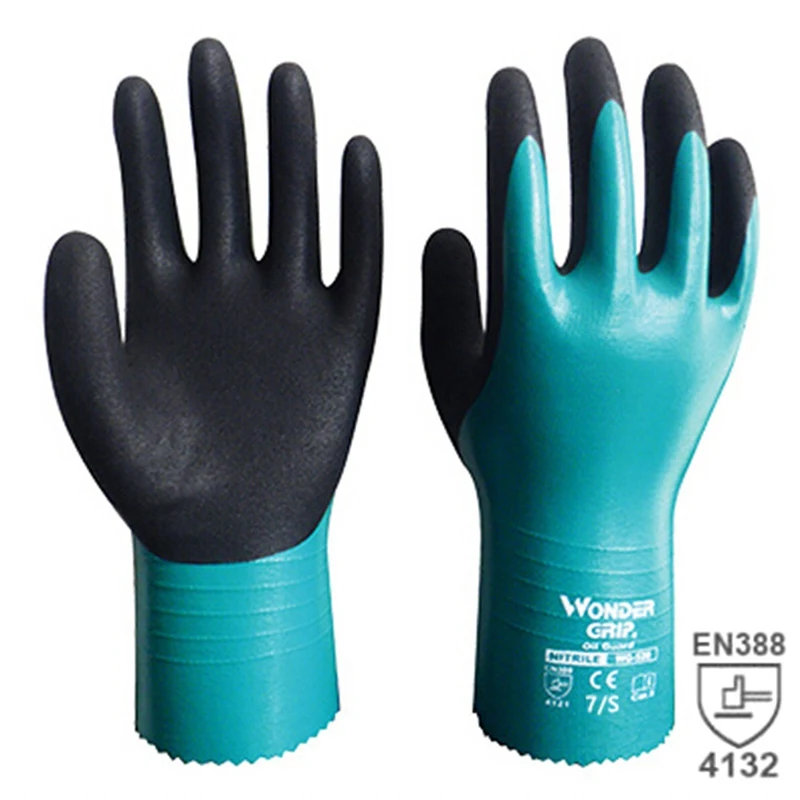 4132 химически устойчивые безопасные перчатки нитрил полностью погруженные водонепроницаемые перчатки для работы маслостойкие удобные антибиотики