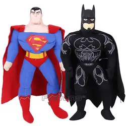 DC COMICS Super Heroes Супермен Бэтмен Плюшевые игрушки Мягкая кукла животных Для детей мальчиков подарок 43 см