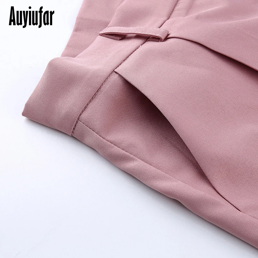 Auyiufar расклешенные штаны женские штаны с принтом уличная одежда розовые черные широкие брюки с высокой талией хлопковые женские летние свободные штаны