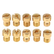 10 stücke M5x8mm Vergaser Wichtigsten Jet Kit Für Keihin PWK FCR OKO KOSO 125 126 128 130 132 134 135 136 138 140 Motor Injektor Teile
