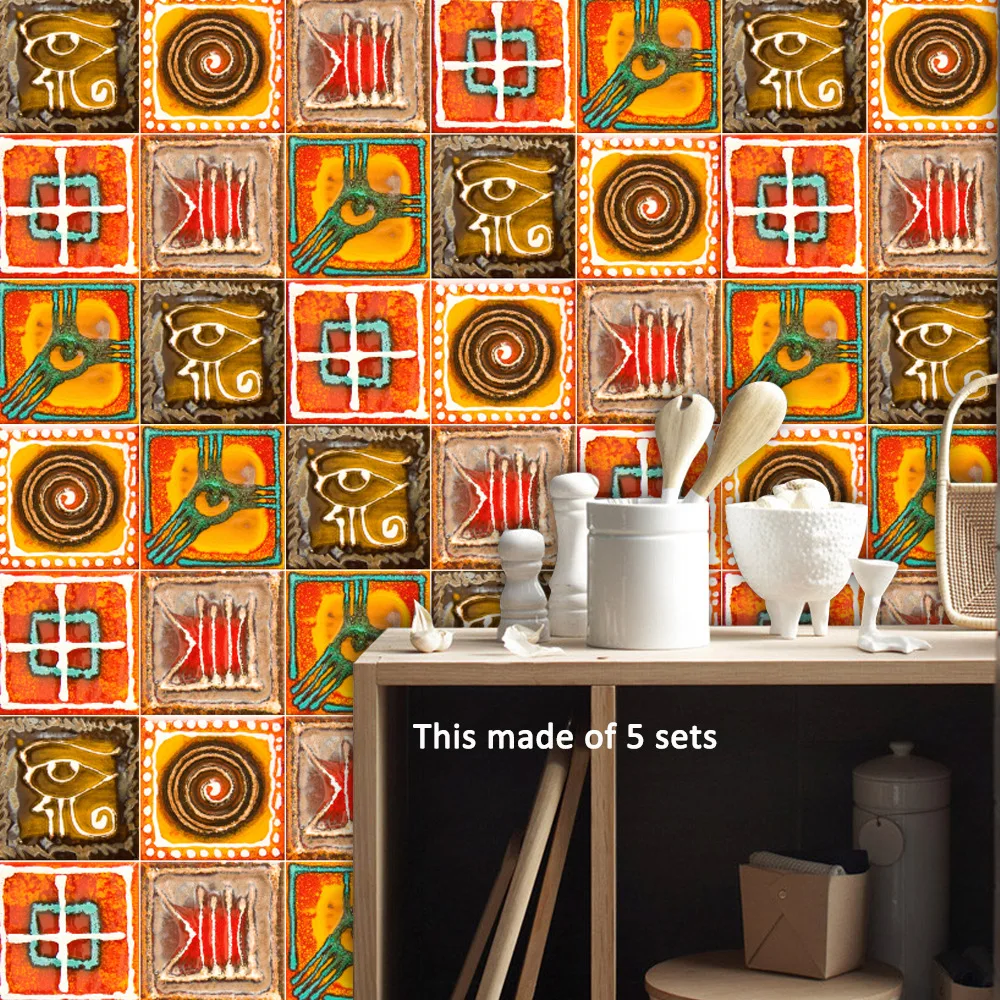 Funlife Mexico Retro Self-adhesive PVC Tiles Stickers,Waterproof Bathroom Kitchen Wall Stickers Furniture Home Hotel Decor Funlife Mexico Retro Self-adhesive PVC Tiles Stickers,Waterproof Bathroom Kitchen Wall Stickers Furniture Home Hotel Decor