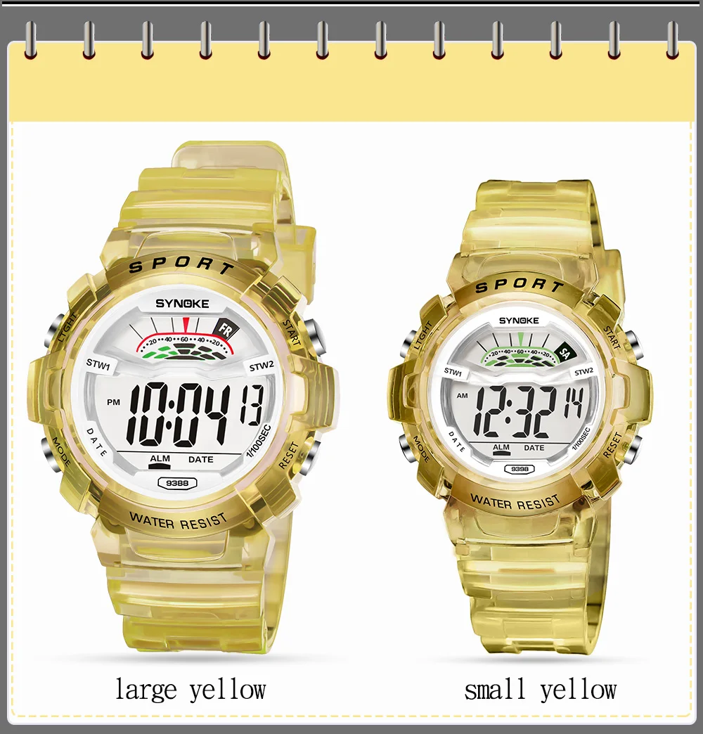 SYNOKE NEW Digital Children Watch Kids Watches Girls Boys Clock Child Sport Wrist Watch Digital-watch for Girl Boy Surprise Gift