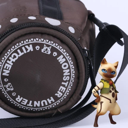 Cosplay&Ware [6]Anime Game Monster Hunter Cosplay Ailu Cat Explosion Barrel Backpack Teenager Student Nylon Zipper Drum Knapsack -Cosplay&Ware anime Shop HTB14F8gMSzqK1RjSZFjq6zlCFXaa.jpg