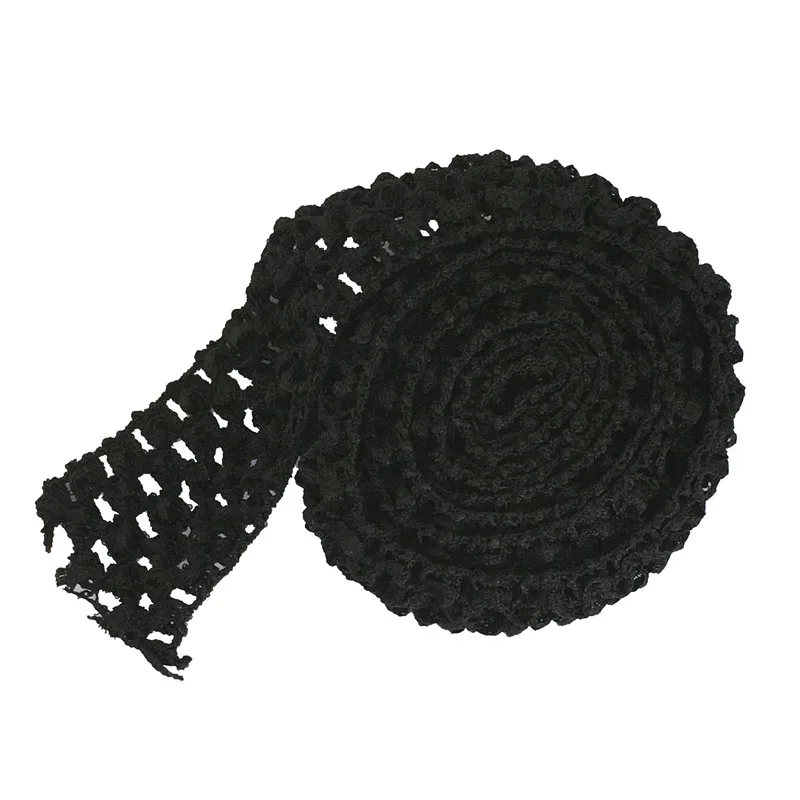 Crochet Elastic Stretchy Waistband Headband Hairband 1.5" 1 Meter Per Lot For Tutu Skirt