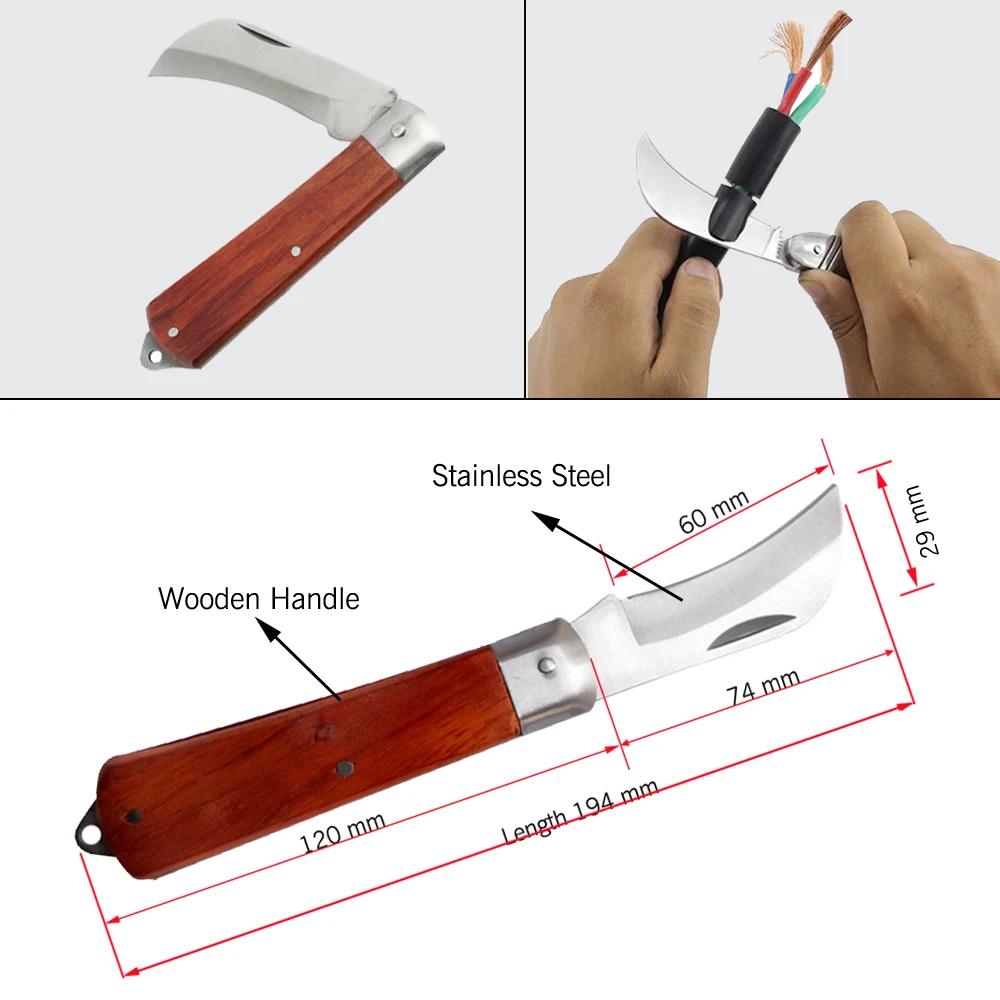 Haicable Cable knife wire knife Stainless Steel Cable Cutter Wire