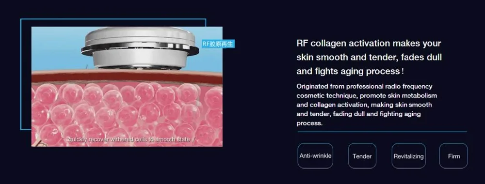 NanoTime RF аппарат для подтягивания лица, удаления морщин, устройство для омоложения кожи, антивозрастной микротоковый массажный инструмент для ухода за лицом