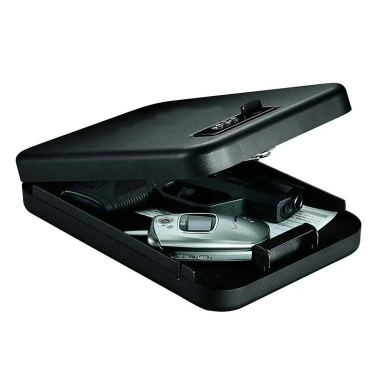 Password Safes portable car safe box handgun valuables money jewelry storage box security strongbox 1mm cold-rolled steel sheet (6)