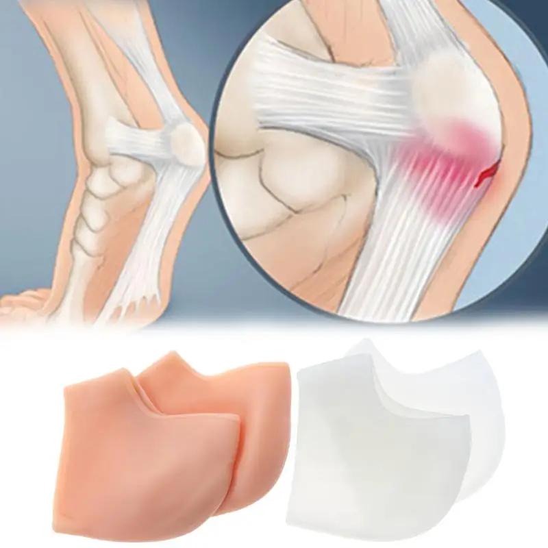 1 пара силиконовых пяточных втулок, пятки, обветренные, против трещин, носки, увлажняющие, гелевые, пятки, защита и уход за кожей