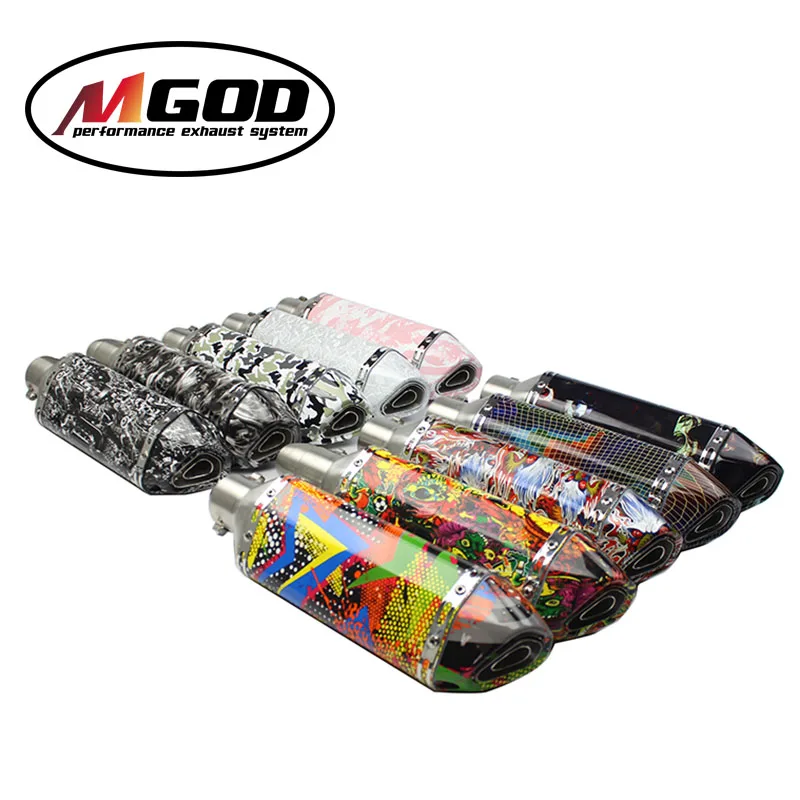 

51MM Motorcycle Exhaust pipe scooter accessories Universal Muffler akrapovic exhaust for yamaha r6 r15 honda cbr 650f 1000