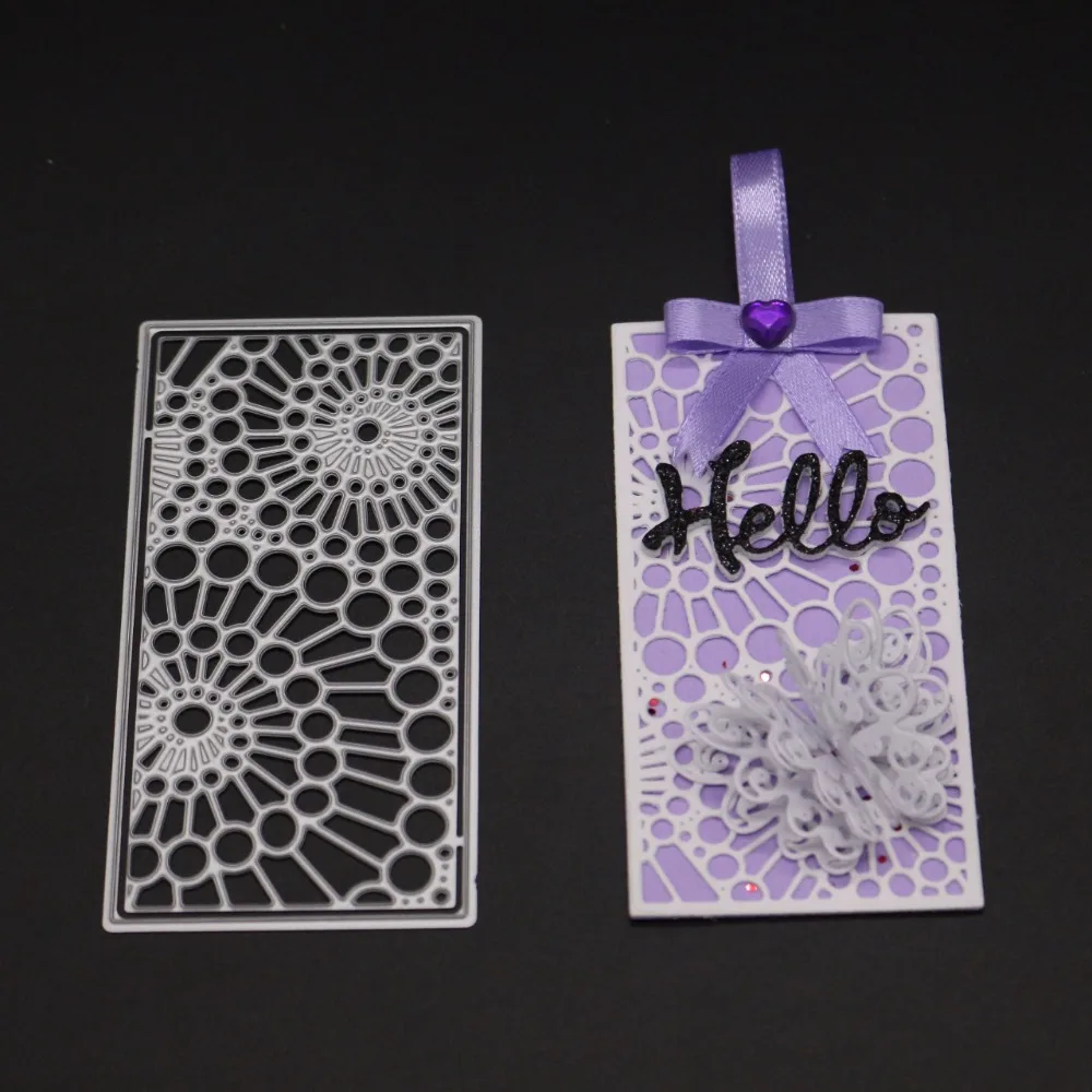 

Bi fujian METAL CUTTING DIES Lace Tag Background Frame scrapbook PAPER CRAFT card album gift present knife mold art cutter