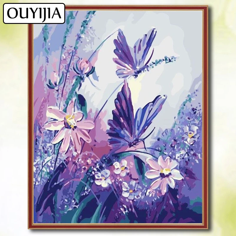 OUYIJIA мультфильм бабочка 5D DIY цветок животное Алмазная картина полный квадрат