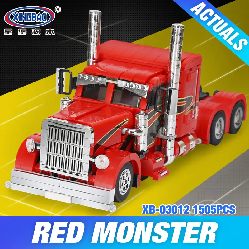 

XingBao 03012 1505Pcs Genuine Technic MOC Series The Red Monster Set Children Educational Building Blocks Bricks Toys Model Gift