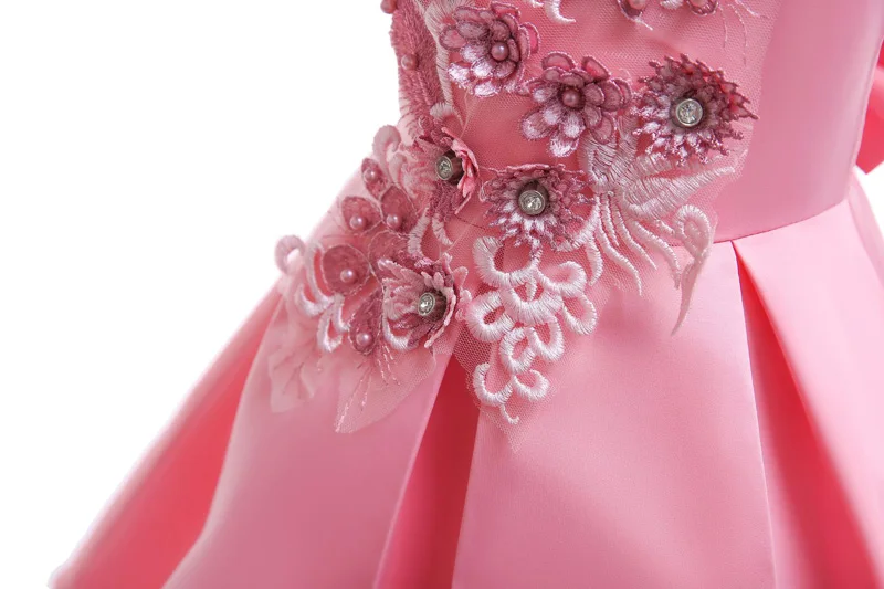 Свадебное платье с цветочным узором для девочек, детское праздничное платье принцессы, костюм, Детские платья для девочек, рождественское платье для 3, 4, 5, 6, 7, 8, 9, 10 лет