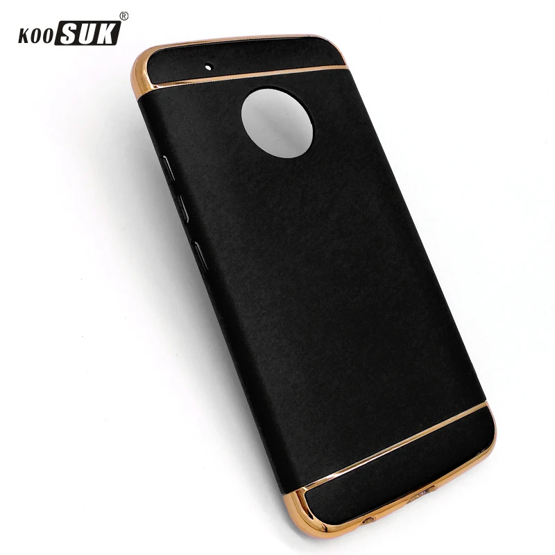 

For Motorola G5 Plus (5.2") Case Cover 3 in 1 Full Protection Shell Anti-knock For MOTO G 5 Plus Phone Back Luxury Cases Coque