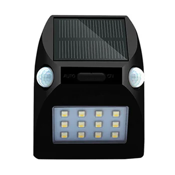 

LAIDEYI 12PCS Outdoor LED Solar Sensor Light Waterproof Street Lights for Garden Park and Wall with Built-in Battery