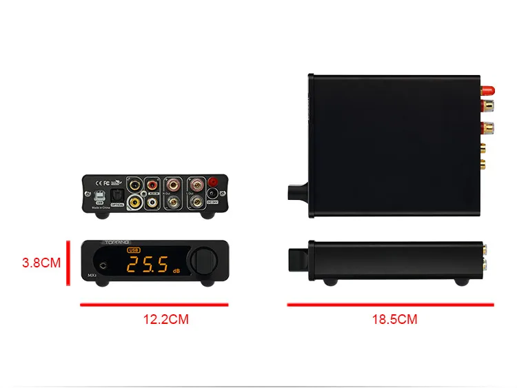 TOPPING MX3 TDA7498E Bluetooth цифровой усилитель USB коаксиальный волоконный декодер встроенный DAC Amp автоматический переключатель NFC 257 мВт* 2 24 бит 192 кГц