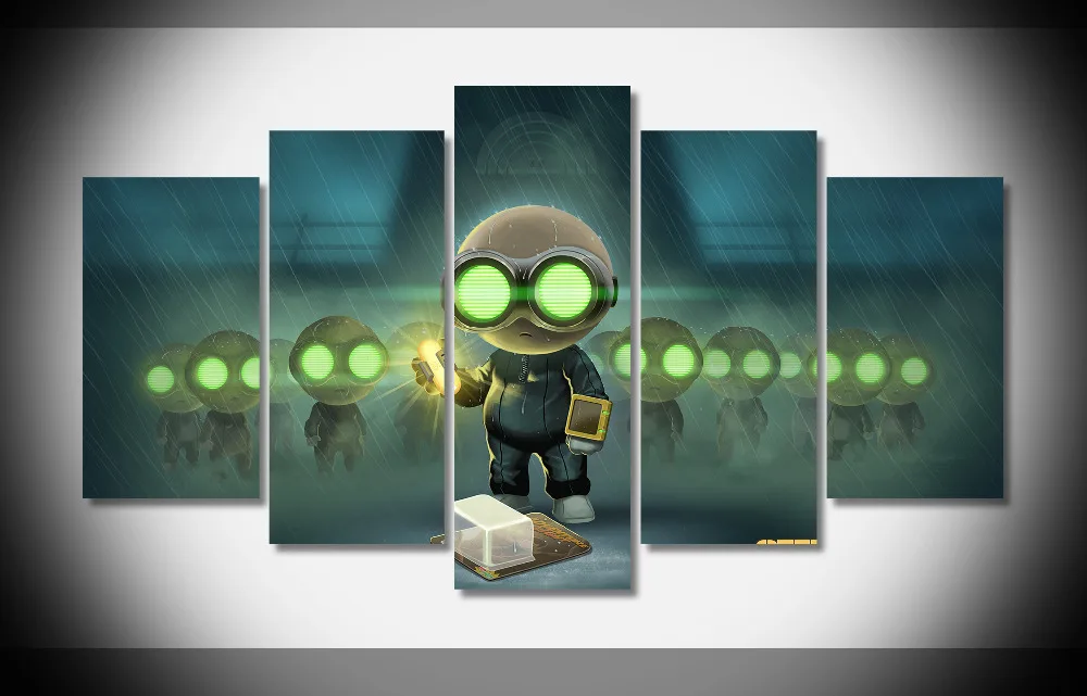 

7340 Stealth Inc 2 A Game of Clones creatures Poster Framed Gallery wrap art print home wall decor Gift wall picture